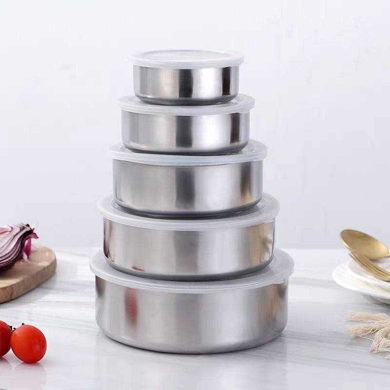 Stainless Steel Ice Bowl Color Korean Bento Box