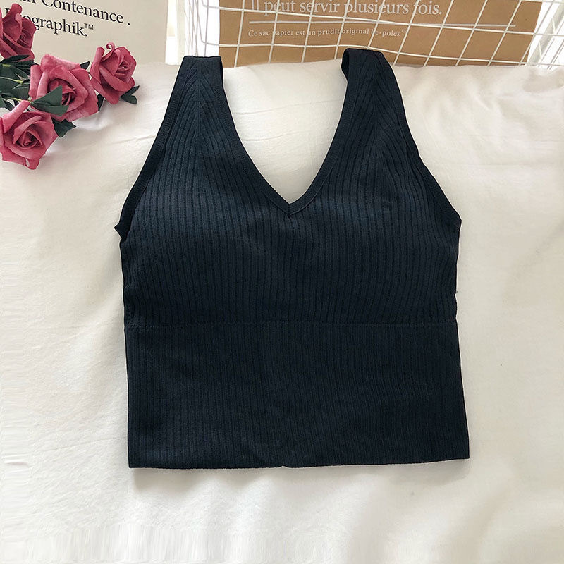 Title 3, Beautiful Back V-Neck Sling Pit Strip Vest With...