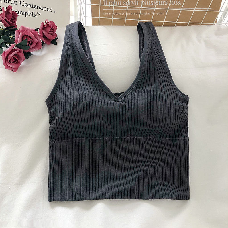 Title 2, Beautiful Back V-Neck Sling Pit Strip Vest With...