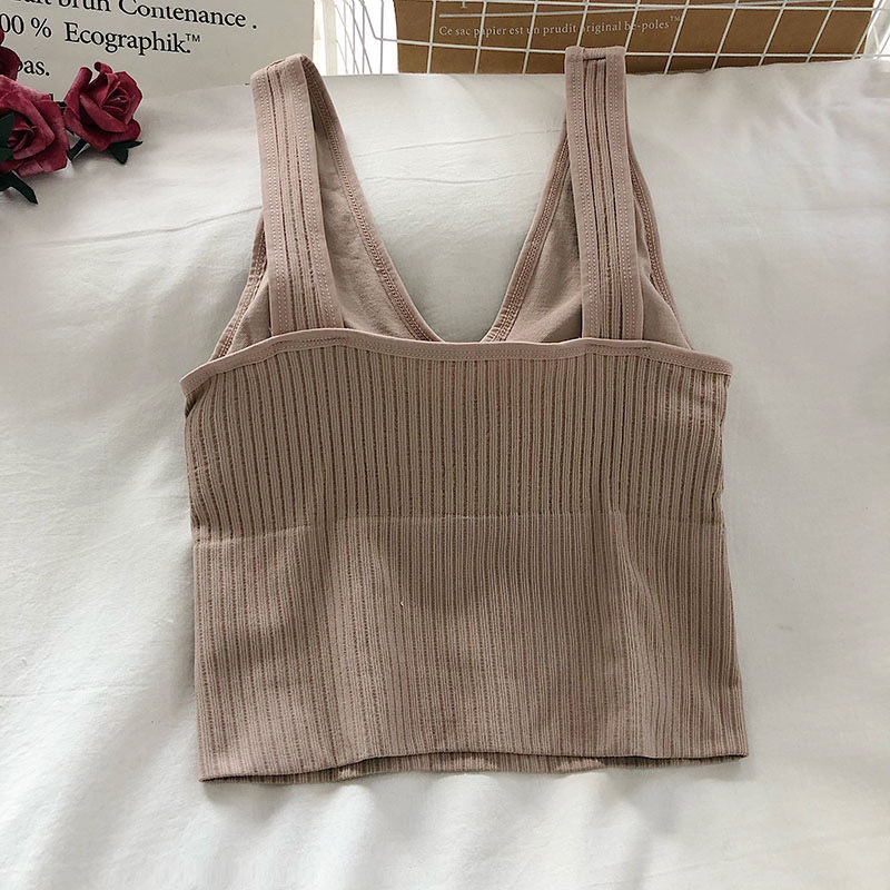 Title 1, Beautiful Back V-Neck Sling Pit Strip Vest With...