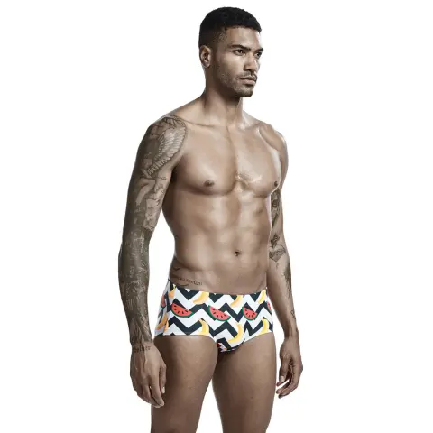 Low Waist Men's Boxer Swimming Shorts