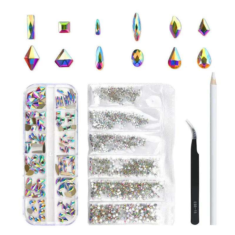 Nail Drill Round Resin AB Color Set
