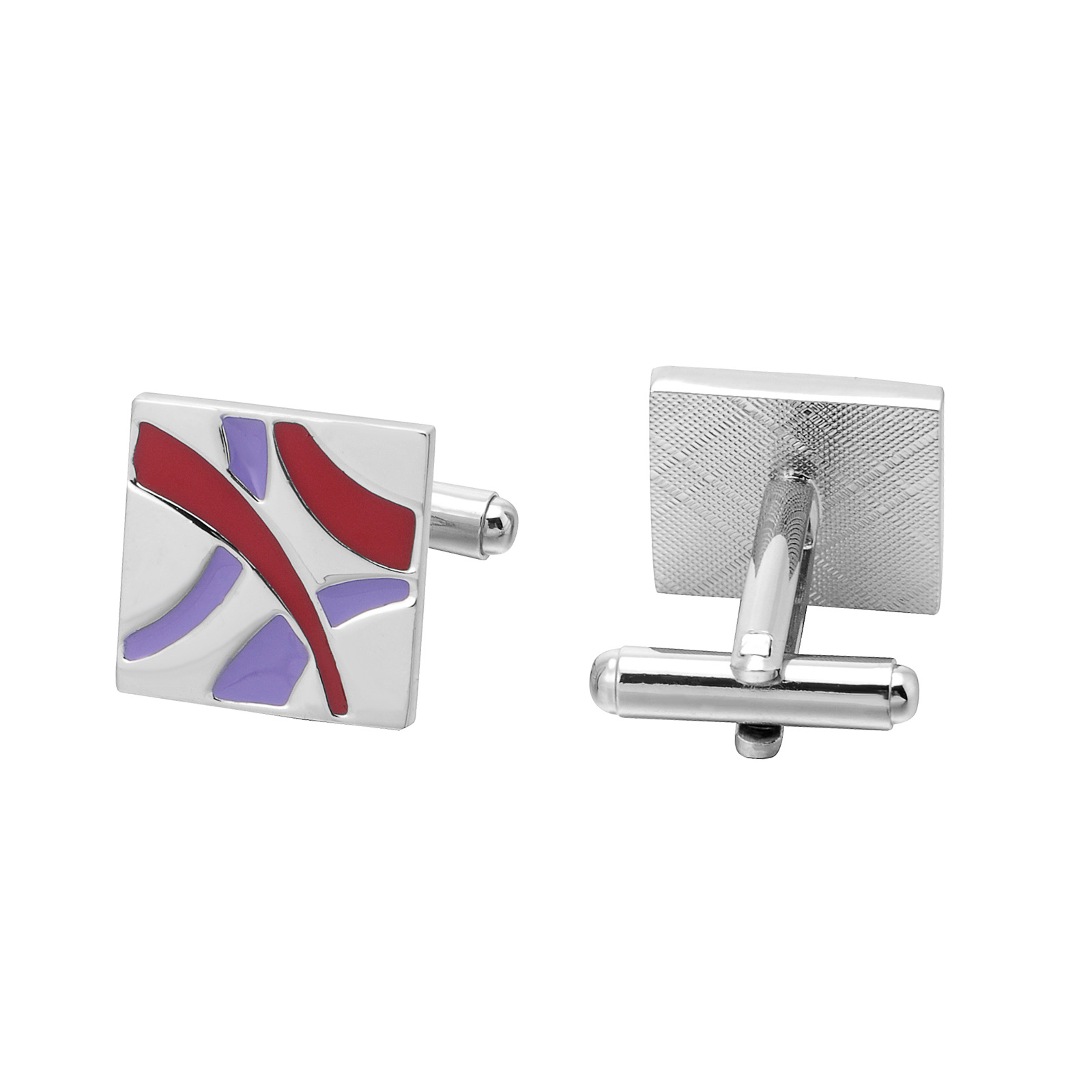 Square Color Drip Glaze Cufflinks, picture 2 of 4