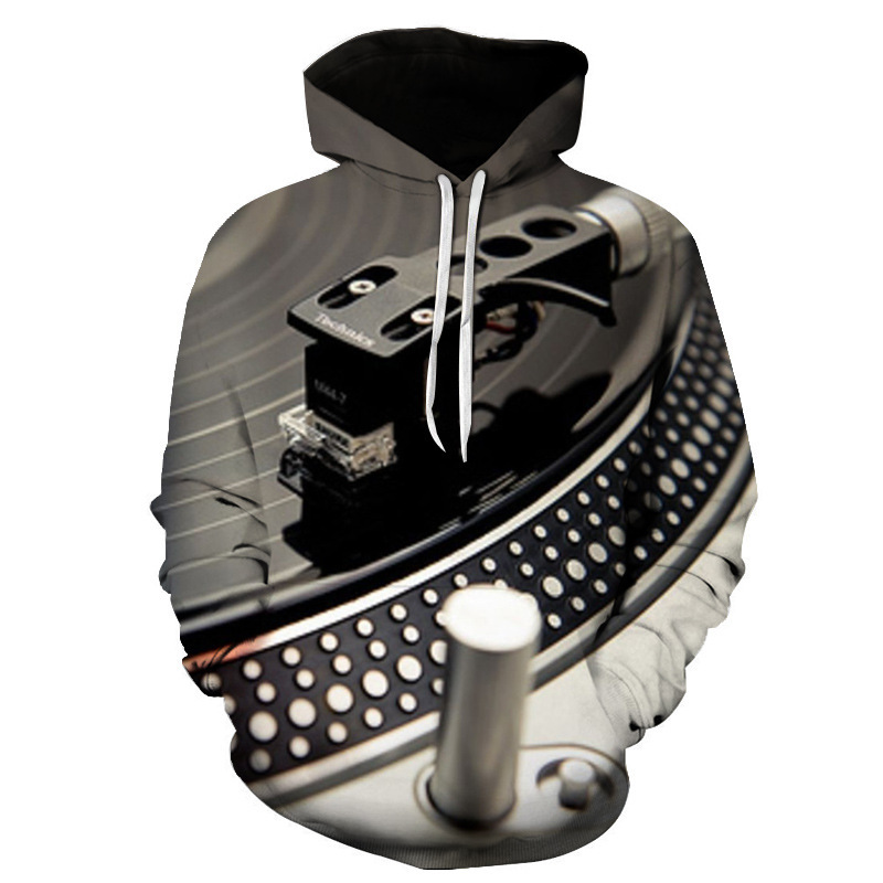 Printed Hooded Pullover Sweater Men's Trendy Hooded Men's Sweater Baseball Uniform