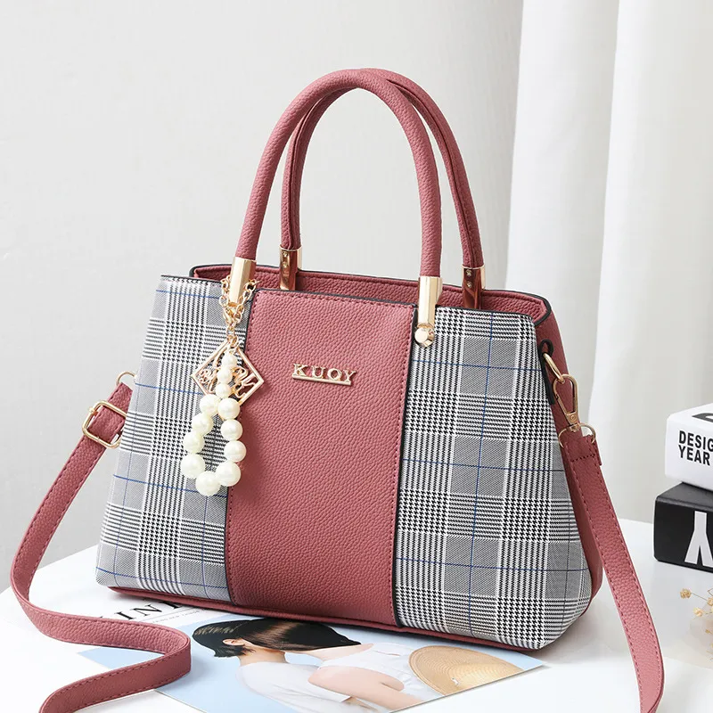 Thousand Bird Pattern All-Match Female Bag - Pink