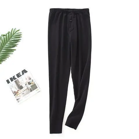 One piece Long Trousers Plus Velvet Thin Seamless Leggings Black - Shop at LoveMi