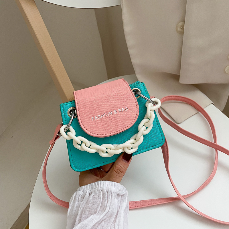 Trendy All-Match Texture Messenger Bag Fashion Net Red One-Shoulder Small Square Bag