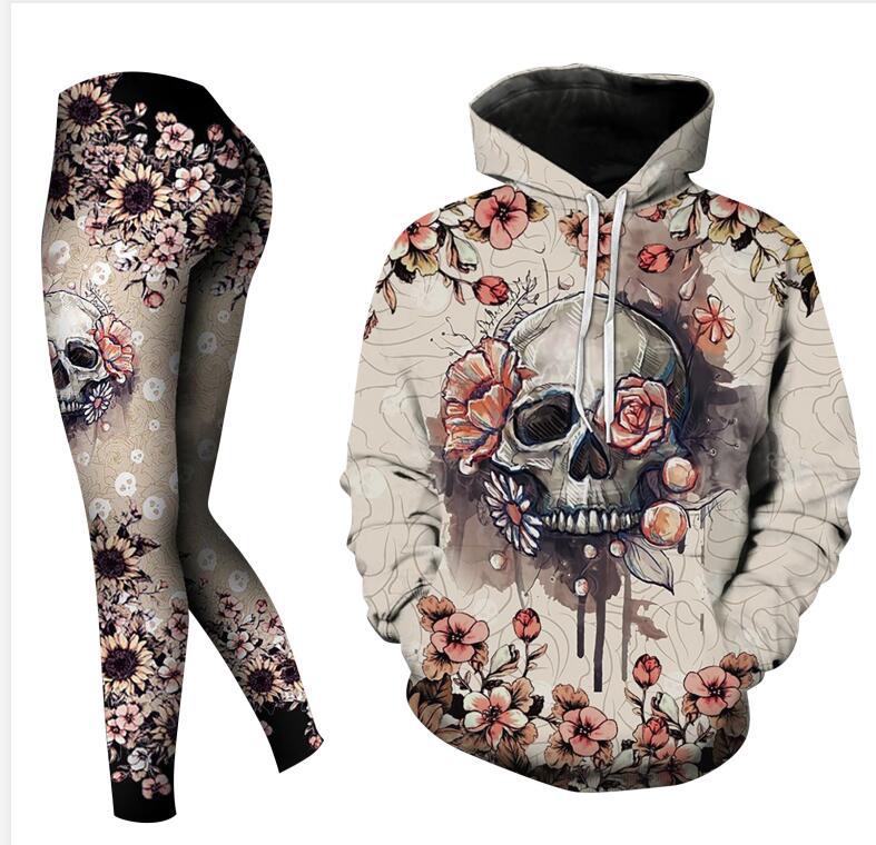 Ladies Home Sleeve Printed Pants Set