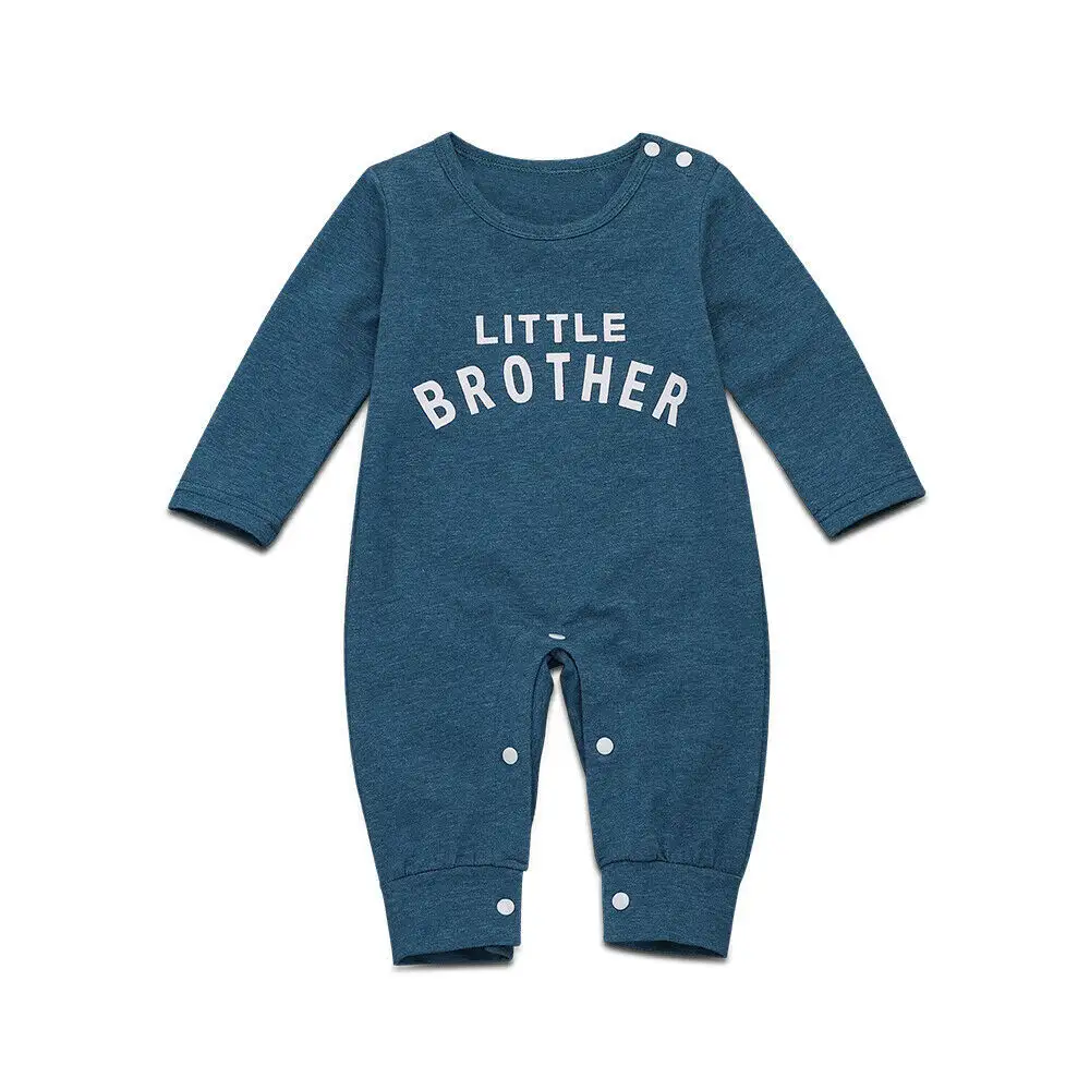 Male Alphabet Long Sleeved Romper Newborn Baby
