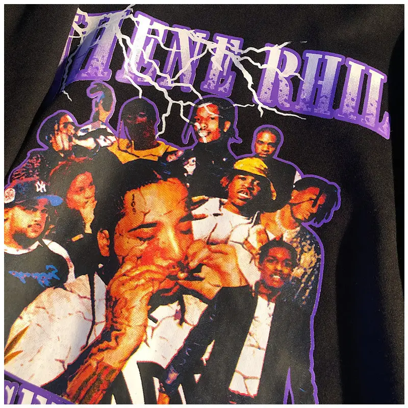 Street Hip-hop Hot Style Top Loose Plus Fleece Sweater