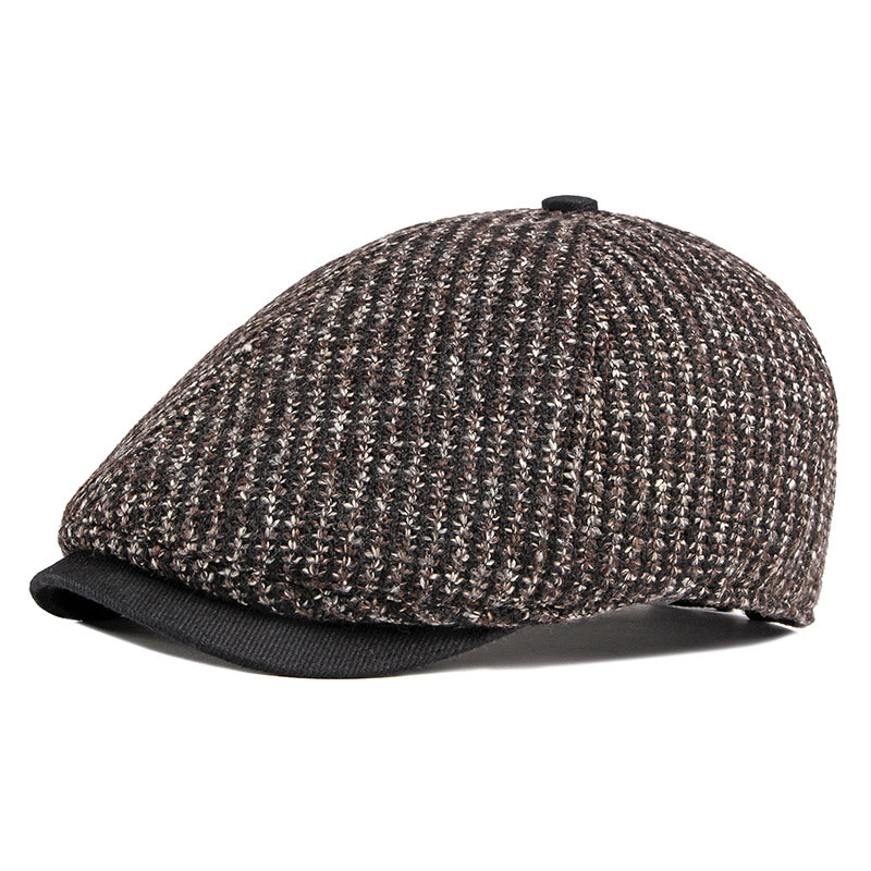 Men's British Vintage Knitted Beret Cap