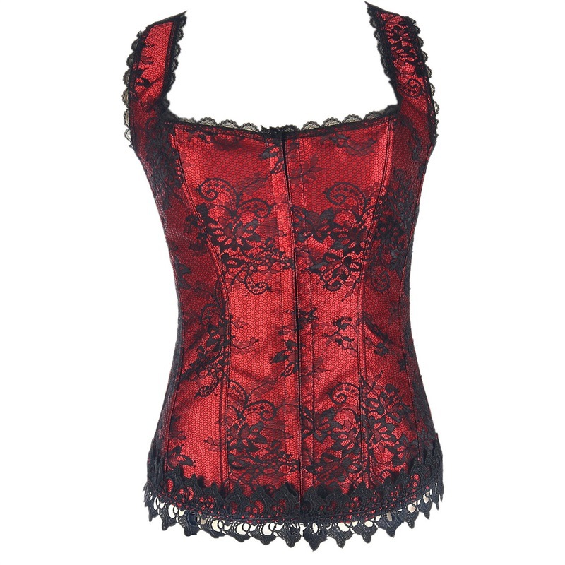 Title 5, Red Lace Waist Waist Body And Shoulder Court Co...