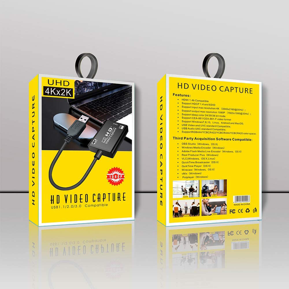 New HDMI Capture Card HD Game Live Broadcast HDMI To USB 3