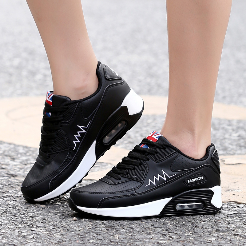 Title 3, Fashion Air Cushion Leather Running Sneakers