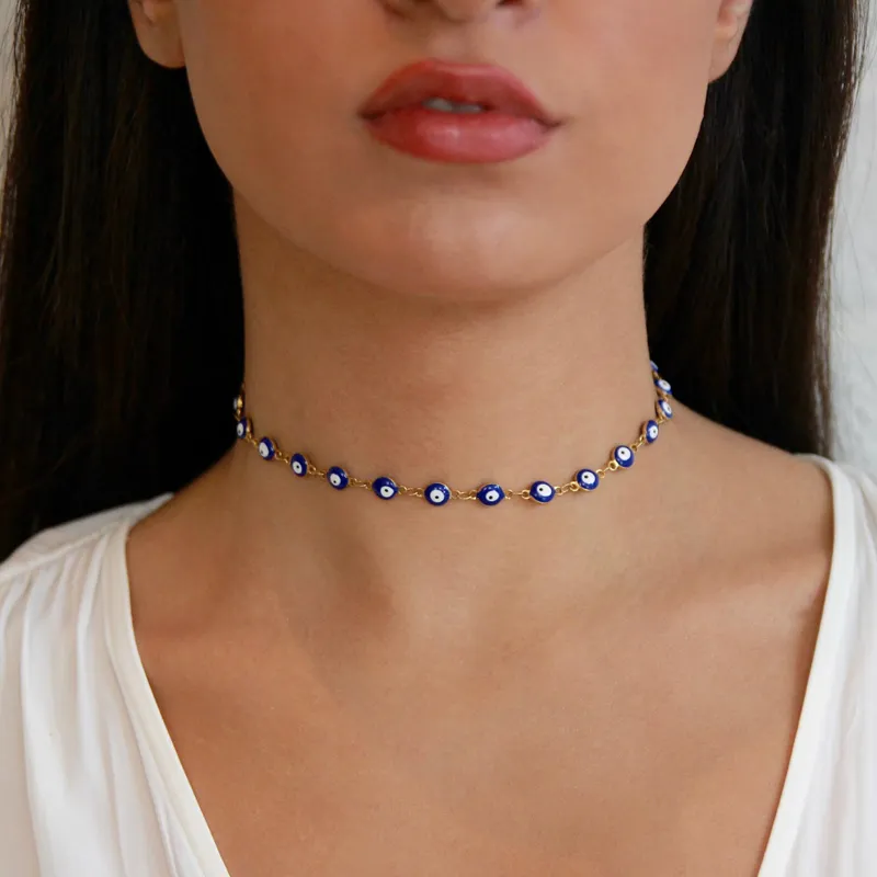 Dainty Evil Eye Choker