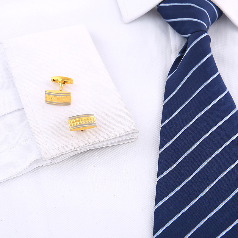 Golden French Shirt Cuff Buttons, picture 3 of 5