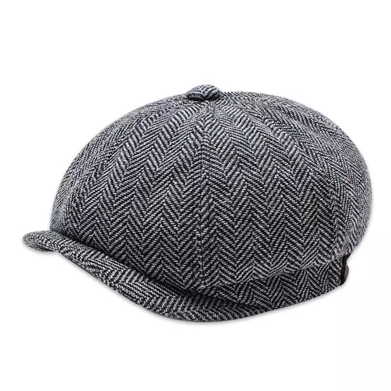 Trendy Newsboy Octagonal Cap Spring And Summer New British Retro Cap