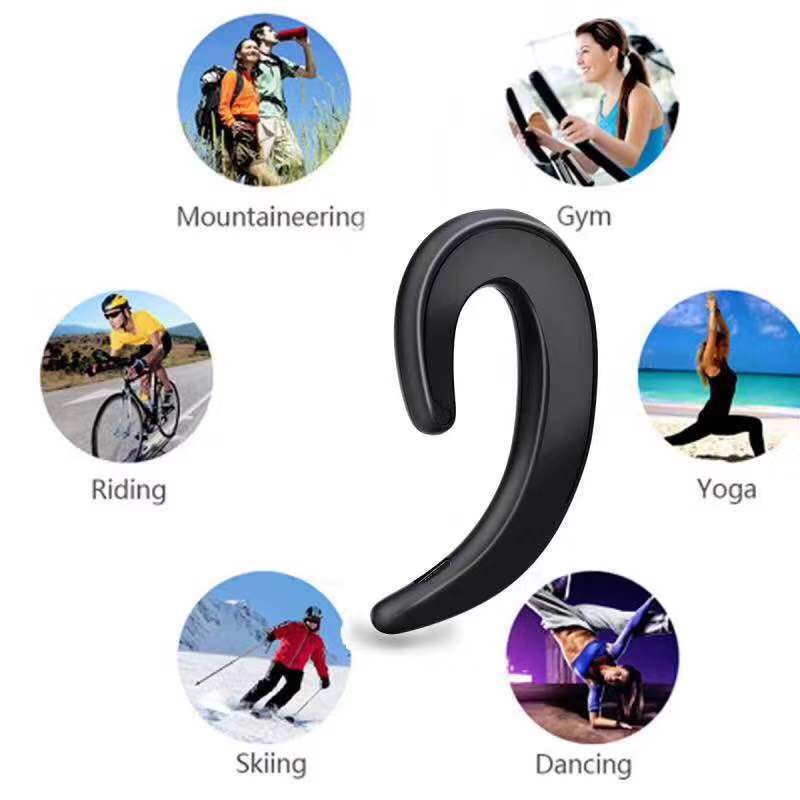 Compatible with Apple , Bluetooth Painless Exercise With Wireless Earphones With Ear-hook Earphones - Image 4