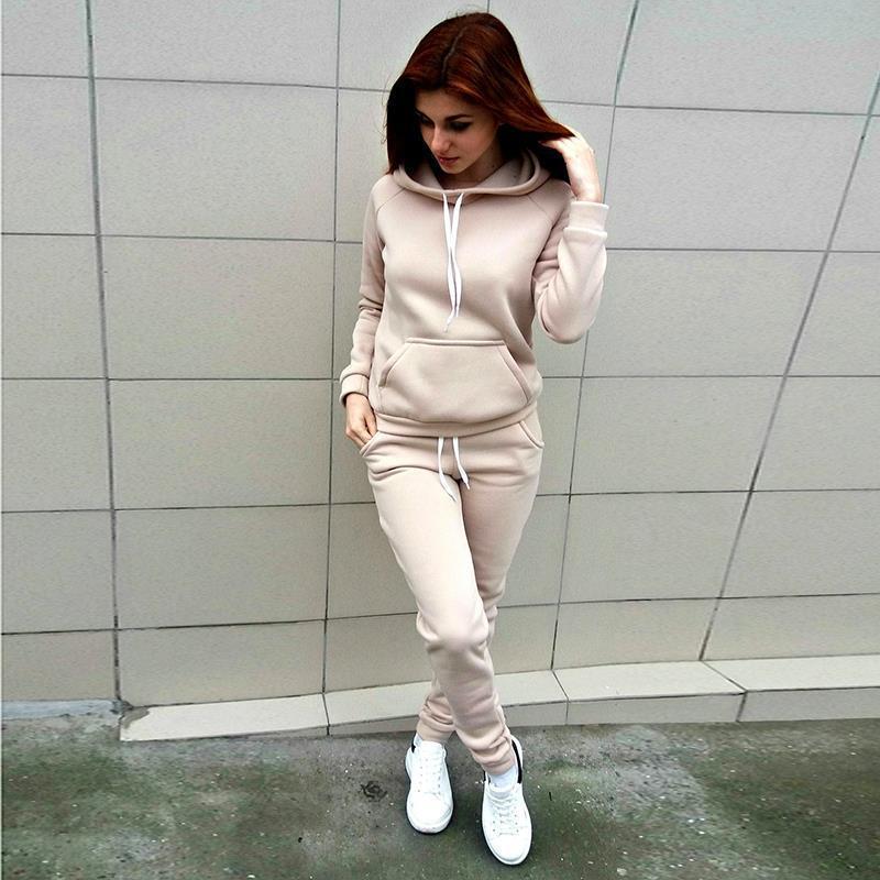 Women's Fashion Sports Fleece Sports Suit