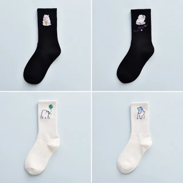 Cute Autumn And Winter Fashion Women's Cotton Tube Socks E Onesize - Shop at LoveMi