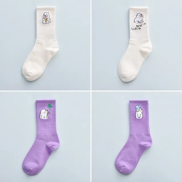 Cute Autumn And Winter Fashion Women's Cotton Tube Socks G Onesize - Shop at LoveMi