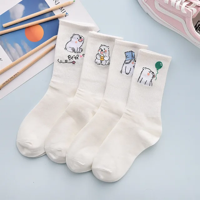 Cute Autumn And Winter Fashion Women's Cotton Tube Socks A Onesize - Shop at LoveMi