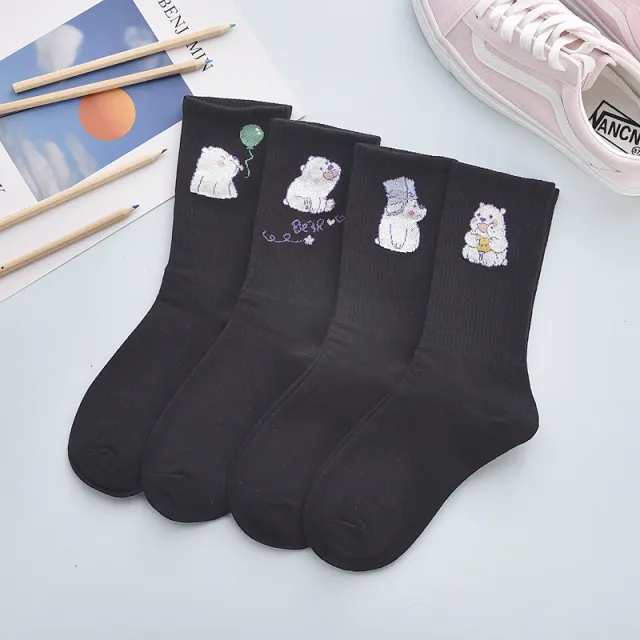 Cute Autumn And Winter Fashion Women's Cotton Tube Socks C Onesize - Shop at LoveMi