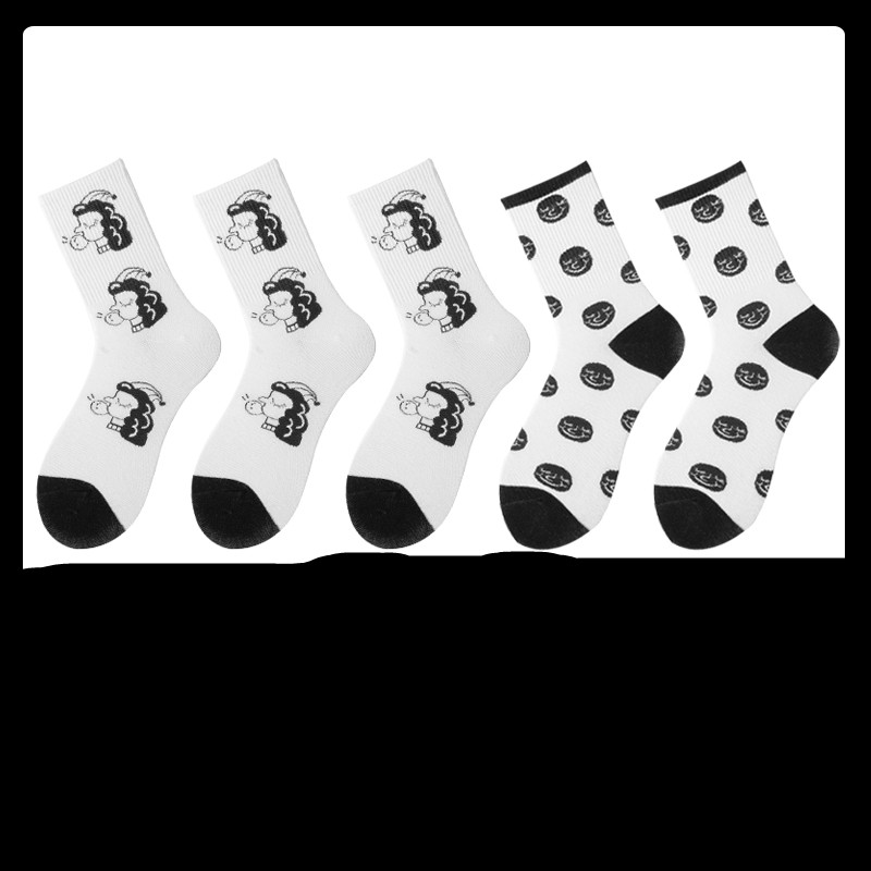 Title 6, Chaussettes noires pour femmes, chaussettes cor...