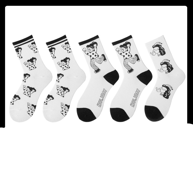 Title 11, Chaussettes noires pour femmes, chaussettes cor...