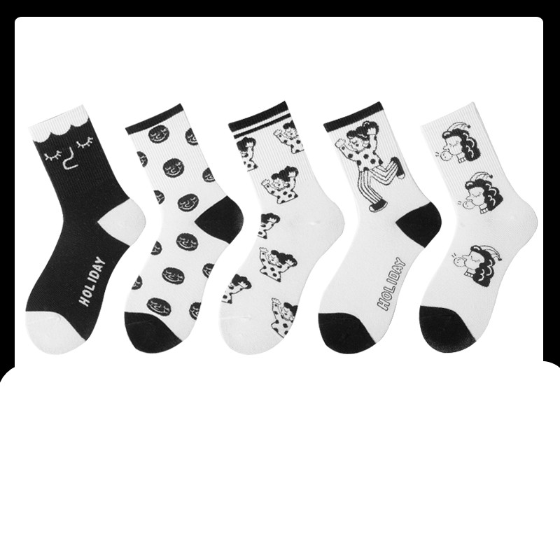 Title 12, Chaussettes noires pour femmes, chaussettes cor...