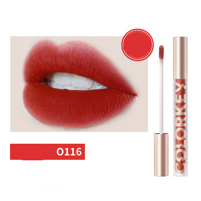 Kolaqi Small Golden Tube Air Lip Glaze Matte Matte Lipstick 8 Colour - Shop at LoveMi