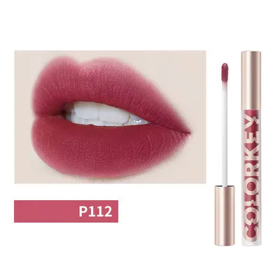 Kolaqi Small Golden Tube Air Lip Glaze Matte Matte Lipstick 5 Colour - Shop at LoveMi