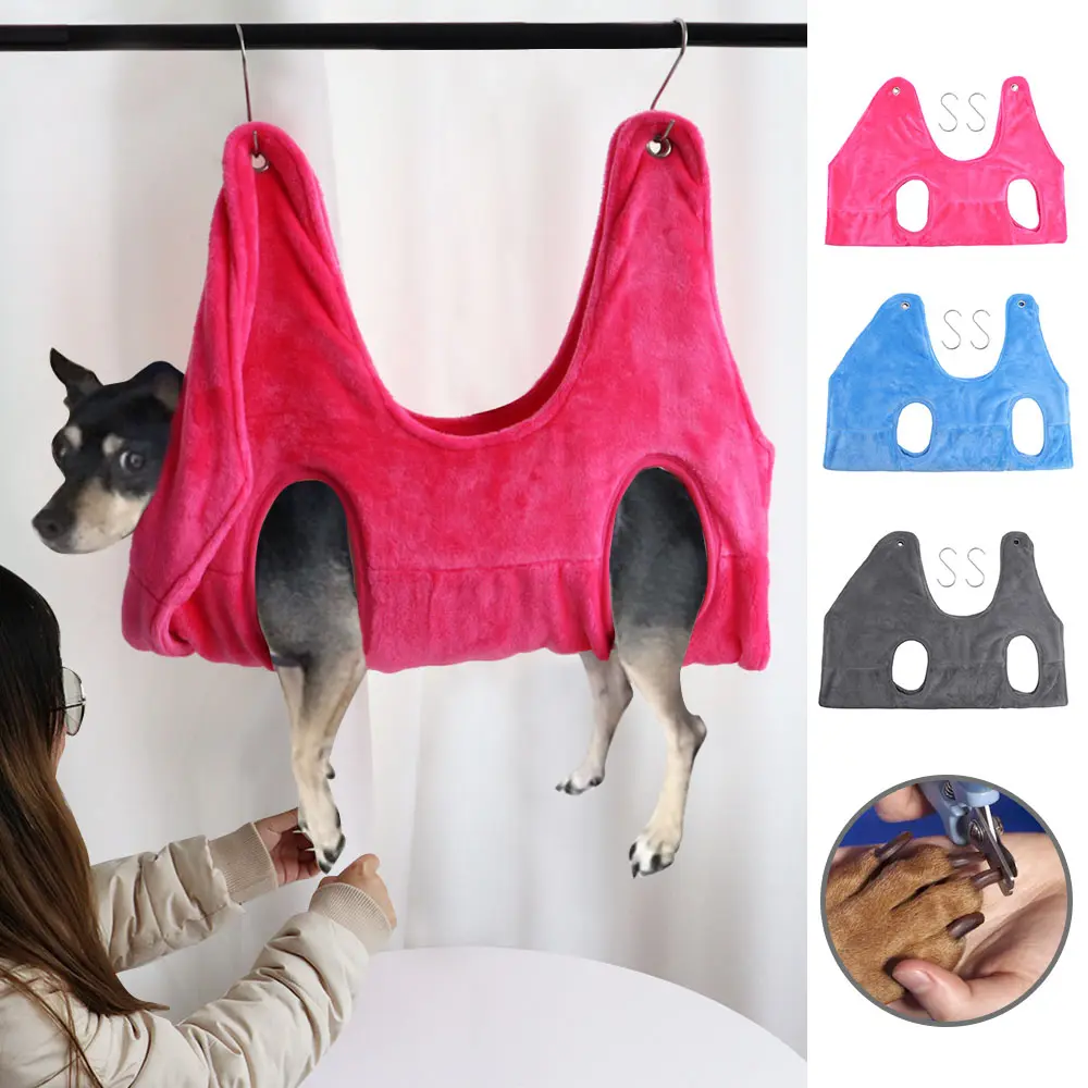 Convenient Pet Grooming Hammock Helper Restraint Bag