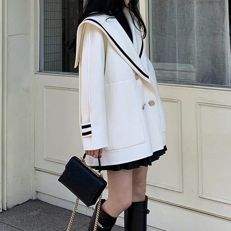 Loose Large Pocket Long Sleeve Tweed