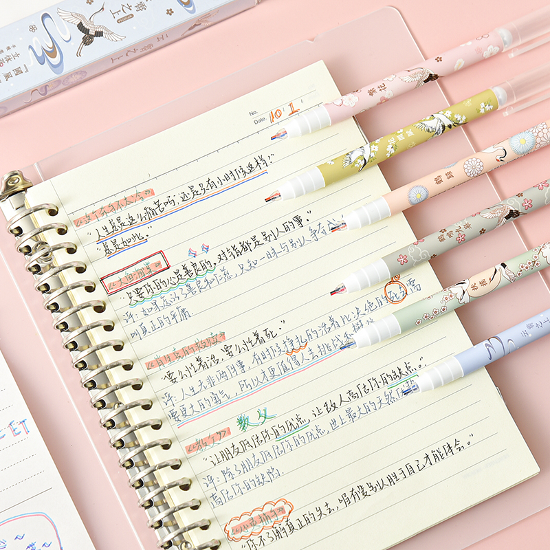 قلم تحديد مزدوج الرأس، مجموعة من 6 ألوان