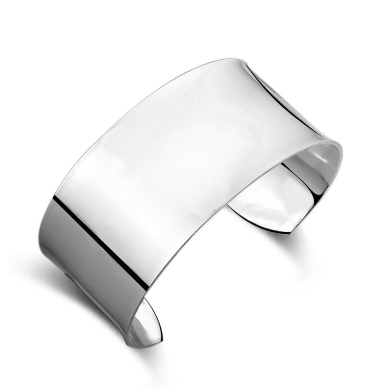 European And American Fashion Silver-plated Extra Large Bracelet