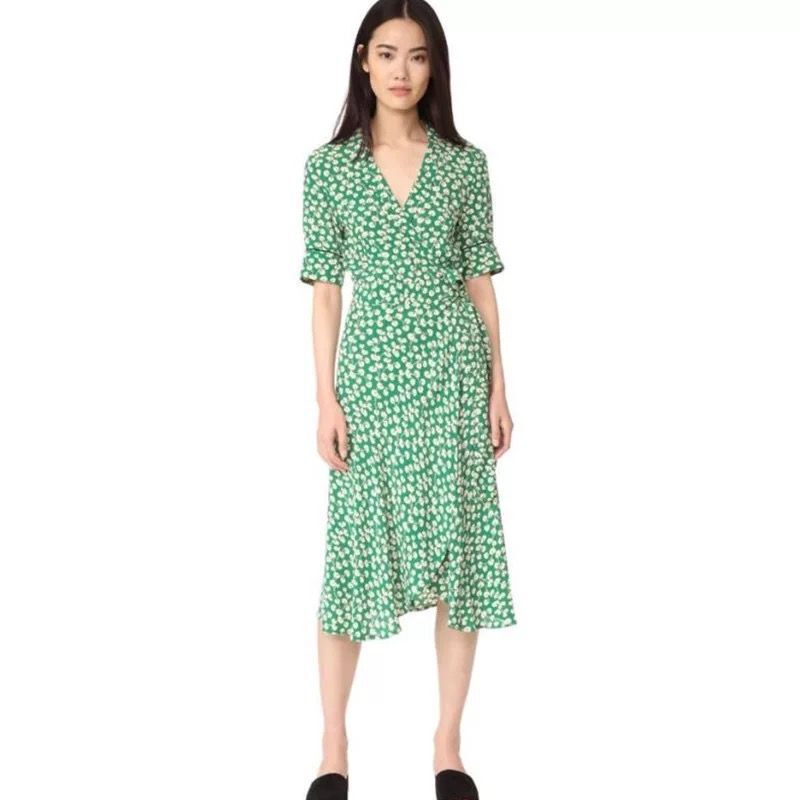 Floral Print Belted Midi Dress, picture 4 of 5