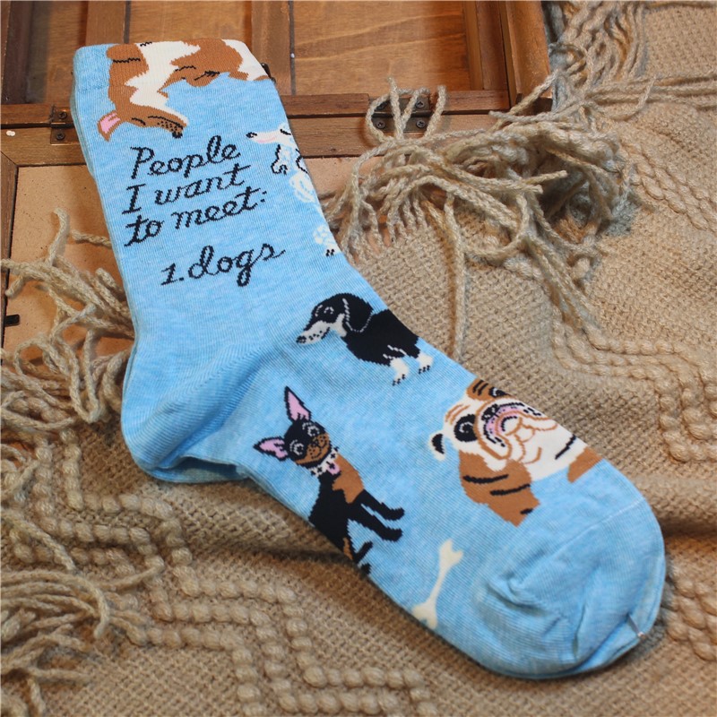 Title 4, Female Cartoon Tube Socks Cotton Calf Socks