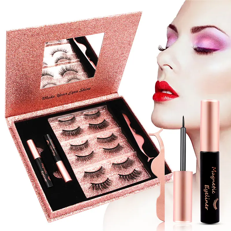 No Glue Waterproof Magnetic Lashes Eyeliner Kit