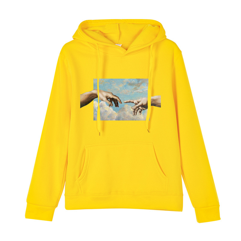 Printed Loose Round Neck Pullover Long Sleeve Sweater