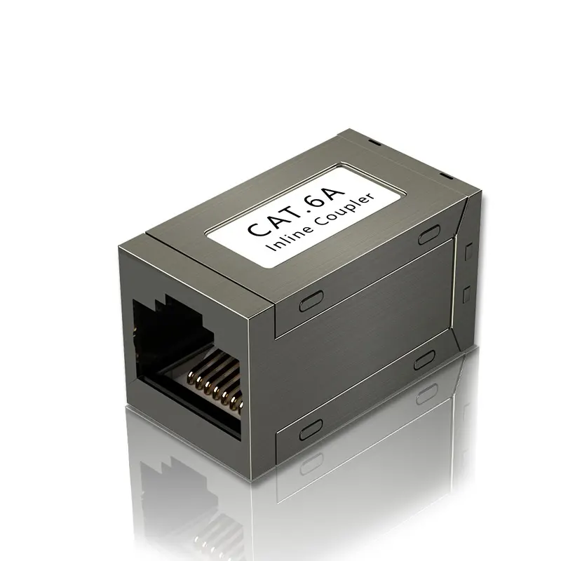 Network Cable to Connector Extender Adapter RJ45 Gigabit Dual-pass