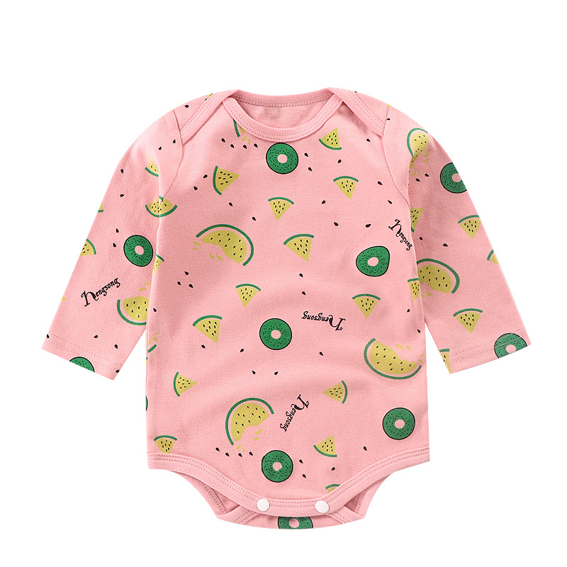 style: C, Child size: 66cm - Cotton Thin Baby"s One-piece Pajamas Autumn New Triangle