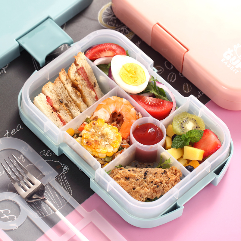 Title 4, New ChildrenS Bento Box With 6 Compartments