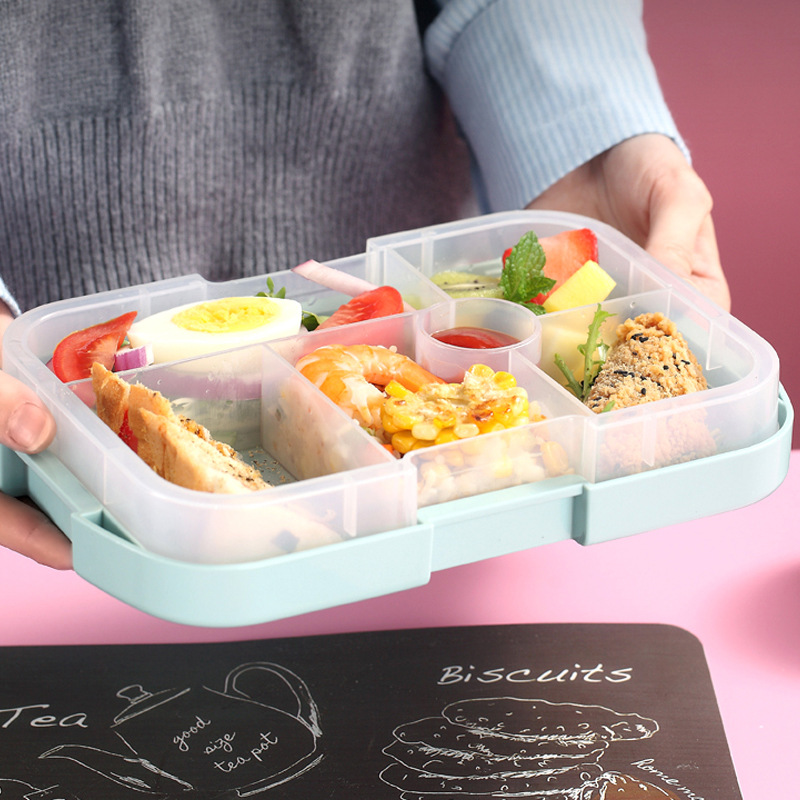 New ChildrenS Bento Box With 6 Compartments