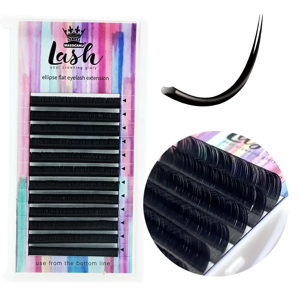 Double-Pointed Flat Hair Soft and Natural Single Air False