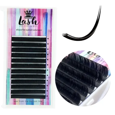 Double-Pointed Flat Hair Soft and Natural Single Air False
