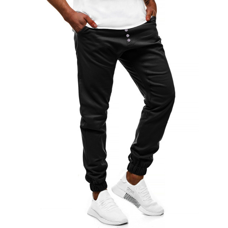 Button Design Men's Sports Trousers