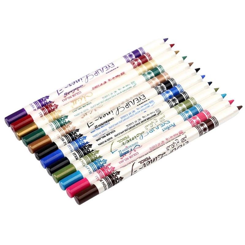  12 Colors Eyeliner Highlighter Eye Shadow Pen