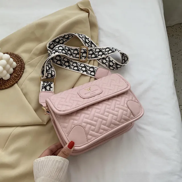 Temperament Broadband Shoulder Messenger Bag Pink - Shop at LoveMi