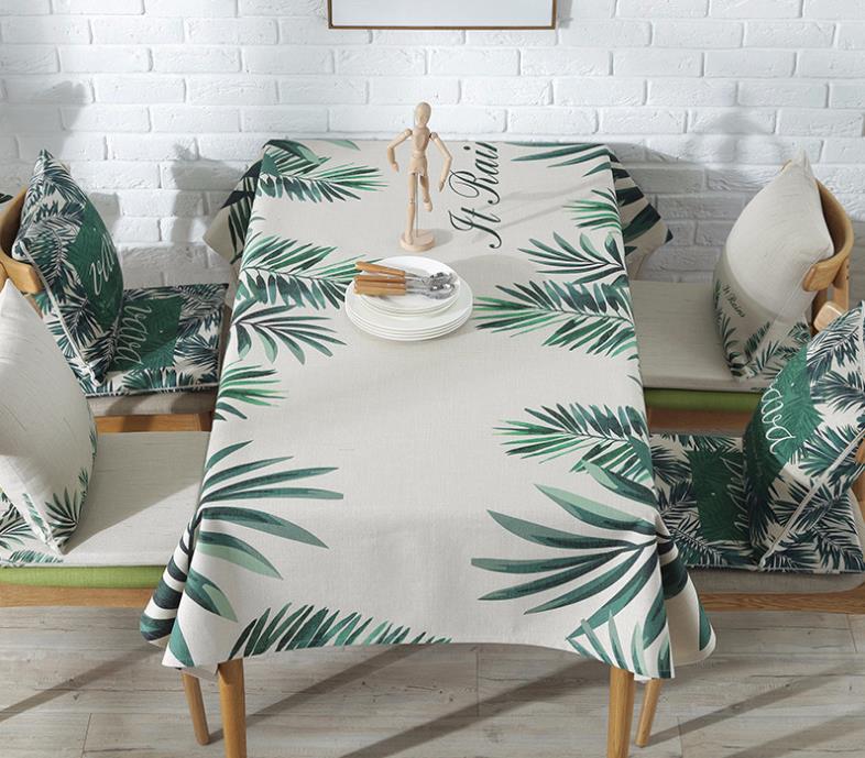 Title 6, Dining Table Green Planting Tablecloth Cloth Ar...